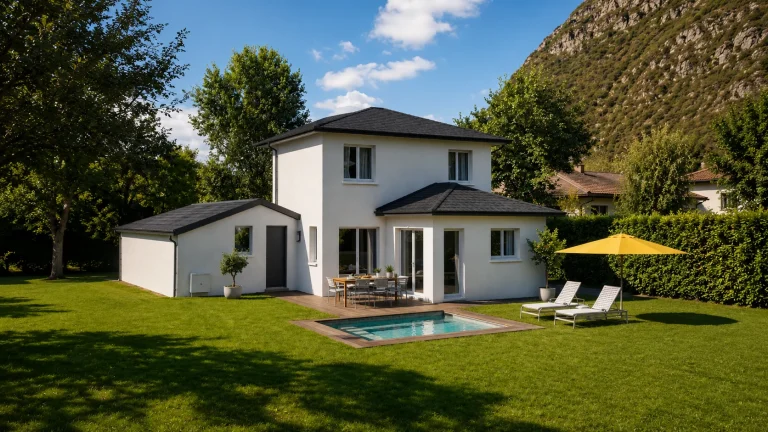 Réalisation d’une petite villa sur terrain plat à St-Egrève